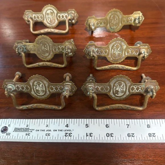 Accents Antique Vintage Drawer Pulls Handles Brass Poshmark — free download